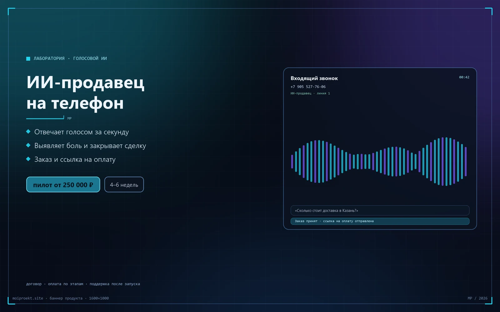 ИИ-продавец на телефон — схема работы